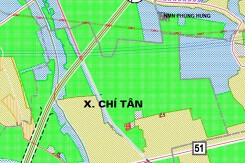 Bản đồ quy hoạch sử dụng đất xã Chí Tân, Khoái Châu, Hưng Yên đến năm 2040