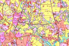 Bản đồ quy hoạch sử dụng đất thị trấn Bắc Lý, huyện Hiệp Hòa, Bắc Giang giai đoạn 2021 - 2030