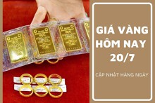 Giá vàng hôm nay 30/7: Vàng SJC giảm 500.000 đồng/lượng sau gần 1 tuần ổn định
