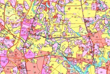 Bản đồ quy hoạch giao thông thị trấn Bắc Lý, huyện Hiệp Hòa, Bắc Giang giai đoạn 2021 - 2030