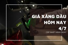 Giá xăng dầu ngày 4/7 tăng giảm không đồng nhất