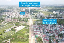 Hình ảnh tuyến nối đường Võ Nguyên Giáp - QL3, huyện Đông Anh đang xây dựng