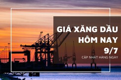 Giá xăng dầu ngày 9/7 kéo dài đà giảm do lo ngại về thiệt hại do bão giảm bớt