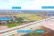 Toàn cảnh vị trí quy hoạch KCN số 4 rộng 390 ha ở Kim Động, Hưng Yên