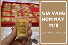 Giá vàng hôm nay 11/8: Vàng SJC giảm mạnh hơn 1 triệu đồng/lượng trong tuần qua