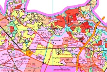 Bản đồ quy hoạch giao thông xã Quang Thịnh, huyện Lạng Giang, Bắc Giang