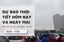 Dự báo thời tiết hôm nay và ngày mai (17/8) Hà Nội, Đà Nẵng và TP Hồ Chí Minh ngày nắng, có mưa