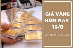 Giá vàng hôm nay 16/8: Vàng SJC và vàng nhẫn đồng loạt đứng im