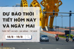 Dự báo thời tiết hôm nay và ngày mai (19/8) Hà Nội mưa to, Đà Nẵng nắng nóng và TP Hồ Chí Minh giảm mưa