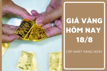 Giá vàng hôm nay 18/8: Vàng SJC bán ra tăng 1,5 triệu đồng/lượng trong tuần qua