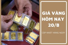 Giá vàng hôm nay 20/8: Vàng SJC bật tăng mạnh lên 81 triệu đồng/lượng