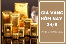 Giá vàng hôm nay 24/8: Vàng thế giới đảo chiều tăng mạnh, vàng nhẫn trở lại mốc cao kỷ lục vào cuối tuần