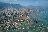 Toàn cảnh khu vực dự kiến xây sân bay gần 500 ha trên mặt nước tại Khu kinh tế Vân Phong