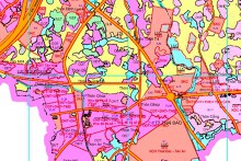 Bản đồ quy hoạch sử dụng đất xã Thái Đào, huyện Lạng Giang, Bắc Giang