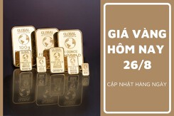 Giá vàng hôm nay 26/8: Vàng nhẫn tiếp tục lập đỉnh mới 78,5 triệu đồng/lượng sáng đầu tuần
