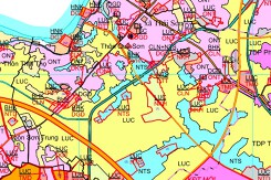 Bản đồ quy hoạch giao thông xã Thái Sơn, huyện Hiệp Hòa, Bắc Giang giai đoạn 2021 - 2030
