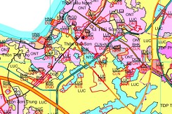 Bản đồ quy hoạch sử dụng đất xã Thái Sơn, huyện Hiệp Hòa, Bắc Giang giai đoạn 2021 - 2030