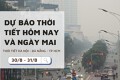 Dự báo thời tiết hôm nay và ngày mai (31/8) Hà Nội giảm nhiệt, Đà Nẵng giảm nắng và TP HCM mưa dông