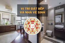 Vị trí đặt bếp và nhà vệ sinh đúng chuẩn theo phong thuỷ