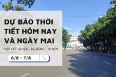 Dự báo thời tiết hôm nay và ngày mai (7/8) Hà Nội tăng nhiệt, Đà Nẵng ngày nắng nóng và TP Hồ Chí Minh mưa dông