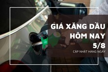 Giá xăng dầu ngày 5/8 tiếp tục chạm đáy 8 tháng