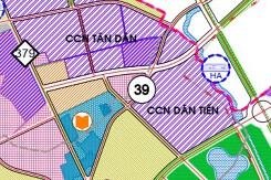 Bản đồ quy hoạch sử dụng đất xã Dân Tiến, Khoái Châu, Hưng Yên đến năm 2040