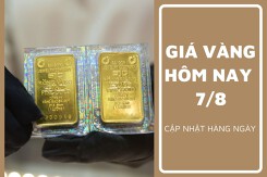 Giá vàng hôm nay 7/8: Vàng nhẫn và vàng thế giới tiếp tục giảm giá