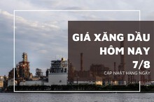 Giá xăng dầu ngày 7/8 tiếp đà giảm sâu