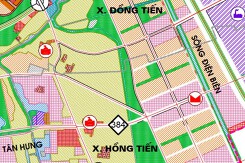 Bản đồ quy hoạch sử dụng đất xã Hồng Tiến, Khoái Châu, Hưng Yên đến năm 2040