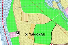 Bản đồ quy hoạch sử dụng đất xã Tân Châu, Khoái Châu, Hưng Yên đến năm 2040