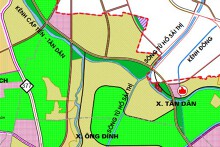 Bản đồ quy hoạch sử dụng đất xã Tân Dân, Khoái Châu, Hưng Yên đến năm 2040