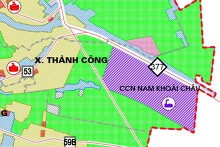 Bản đồ quy hoạch giao thông xã Thành Công, Khoái Châu, Hưng Yên đến năm 2040