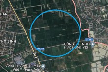 Đất có quy hoạch ở xã Tân Dân, Khoái Châu, Hưng Yên