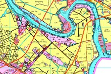 Bản đồ quy hoạch giao thông xã Đức Giang, huyện Yên Dũng, Bắc Giang đến năm 2030