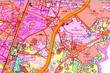 Bản đồ quy hoạch giao thông xã Xương Lâm, huyện Lạng Giang, Bắc Giang