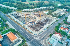 Cận cảnh tổ hợp căn hộ 36 tầng đang xây trên đường ven biển Đà Nẵng - Hội An, giá dự kiến không dưới 50 triệu/m2