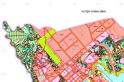 Bản đồ quy hoạch sử dụng đất xã Tam Thăng, TP Tam Kỳ, tỉnh Quảng Nam đến năm 2030