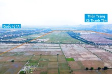 Toàn cảnh KCN Thanh Liêm còn nhiều đất trống ở Hà Nam