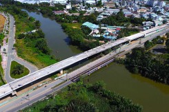 Toàn cảnh cầu Tăng Long trước ngày thông xe một nhánh