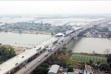 Hợp long cầu Lạc Quần trên tuyến đường bộ mới Nam Định - Lạc Quần - Đường bộ ven biển