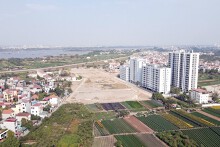 Cận cảnh khu đất hơn 4 ha giáp phân khu Sông Hồng sắp đấu giá ở quận Bắc Từ Liêm