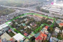 Hà Nội đang giải phóng mặt bằng để đấu giá khu đất vàng đối diện Aeon Mall Long Biên