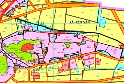 Bản đồ quy hoạch sử dụng đất xã Hiên Vân, huyện Tiên Du, Bắc Ninh