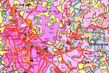 Bản đồ quy hoạch giao thông xã Đồng Tâm, huyện Yên Thế, Bắc Giang đến năm 2030