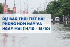 Dự báo thời tiết Hải Phòng hôm nay (14/10) và ngày mai (15/10) đón không khí lạnh, cảnh bảo mưa lớn, nguy cơ ngập lụt