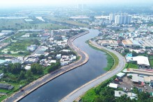 Hình ảnh đường rộng 8-10 m hai bên kênh Tham Lương - Bến Cát - rạch Nước Lên sắp đến hẹn thông xe