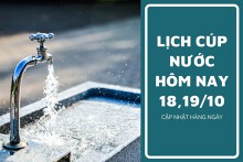 Lịch cúp nước TP HCM ngày 18/10 và 19/10 danh sách hơn 10 phường tạm ngưng cúp nước cuối tuần