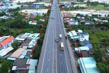 Hình ảnh cao tốc TP HCM - Trung Lương qua Tây Ninh chuẩn bị mở rộng lên 10 làn xe
