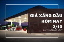 Giá xăng dầu hôm nay 2/10 tăng giảm không đồng nhất trước triển vọng siết chặt lệnh trừng phạt dầu thô của Nga