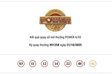 Kết quả xổ số Vietlott Power 6/55 hôm nay 21/10/2025 hai giải Jackpot lại ‘lỡ hẹn’ chủ nhân may mắn